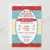 Dromen van een witte kerstfeest uitnodiging (Achterkant)