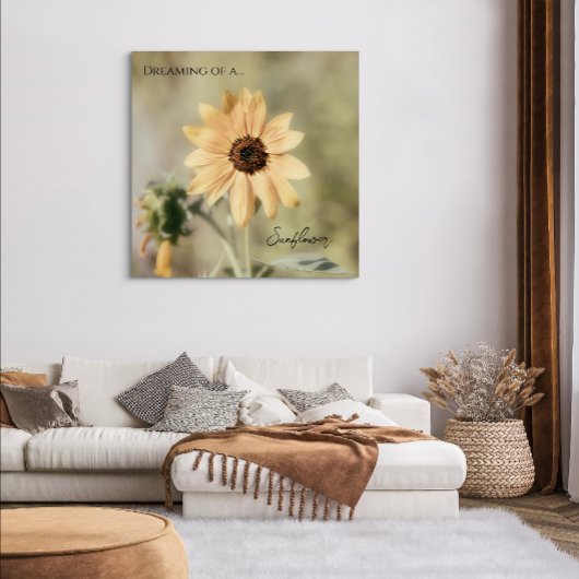 Dromen van een zonnebloem poster