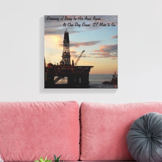 Dromen van haar canvas afdruk (Insitu (Woonkamer))