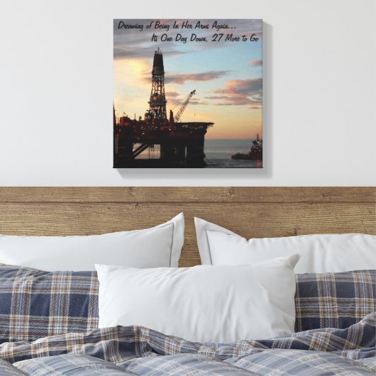 Dromen van haar canvas afdruk (Insitu (Slaapkamer))