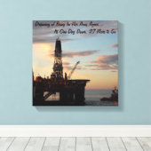 Dromen van haar canvas afdruk (Insitu (Houten vloer))