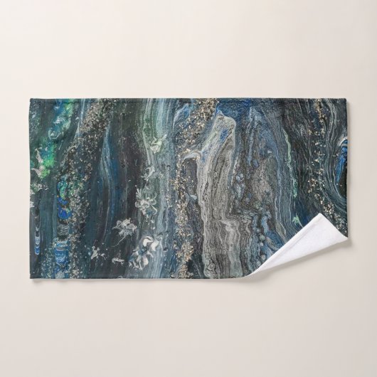 Dromen van het abstracte schilderende zee Ocean'20 Bad Handdoek (Handdoek)