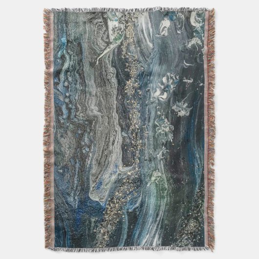 Dromen van het abstracte schilderende zee Ocean'20 Deken (Voorkant Verticaal)