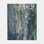 Dromen van het abstracte schilderende zee Ocean'20 Fleece Deken (Voorkant)
