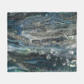 Dromen van het abstracte schilderende zee Ocean'20 Fleece Deken (Voorkant (Horizontaal))