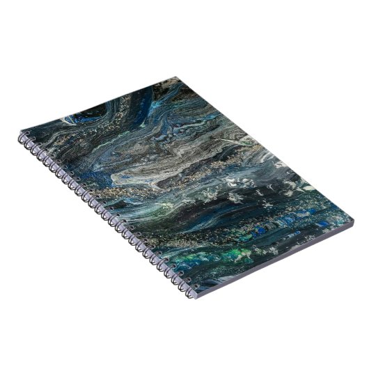 Dromen van het abstracte schilderende zee Ocean'20 Notitieboek (Rechterzijde)