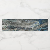 Dromen van het abstracte schilderende zee Ocean'20 Waterfles Etiket (Enkel label)