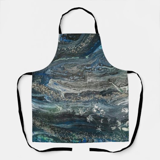 Dromen van het abstracte schilderij Ocean'20 Servi Schort (Voorkant)