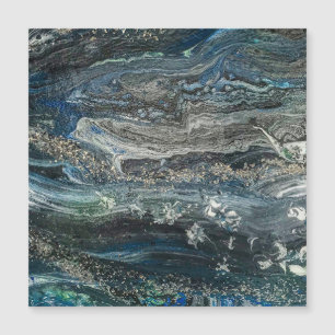 Dromen van het abstracte schilderij van de oceaan 