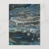 Dromen van het abstracte schilderij van de oceaan briefkaart (Voorkant)