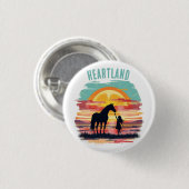 Dromen van het Hartland Ronde Button 3,2 Cm (Voorkant /achterkant)