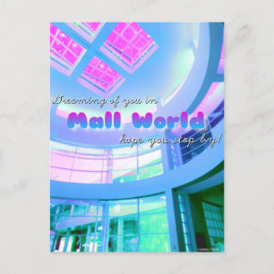 "Dromen van jou..." Mall World-ansichtkaart Briefkaart
