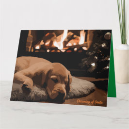Dromen van Kerstman Kaart