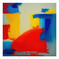 "Dromen van kobalt" Abstracte kunst