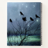 Dromen van kraaien in een boom notitieboek (Achterkant)