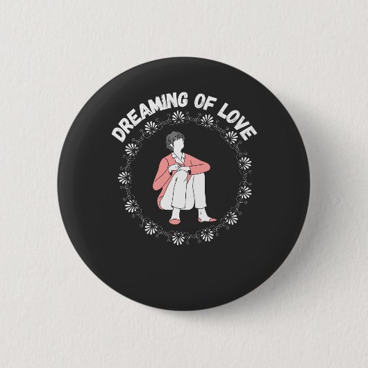Dromen van Liefde Ronde Button 5,7 Cm (Voorkant)