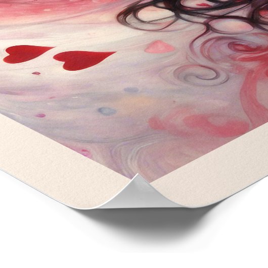 Dromen van Liefde Valentijnsdag Art Print (Hoek)