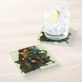 Dromen van Long Ago Glazen Onderzetter (Schuin)