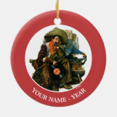 Dromen van Long Ago Keramisch Ornament (Achterkant)