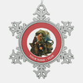 Dromen van Long Ago Tin Sneeuwvlok Ornament (Voorkant)