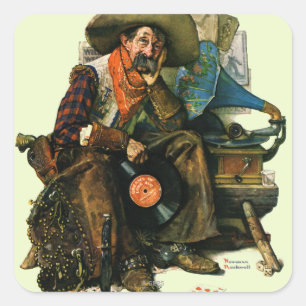 Dromen van Long Ago Vierkante Sticker