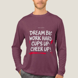 DROMEN VAN MANNEN ZIJN GROOT WORDT ENTUSIAST LANG Tri-Blend SHIRT