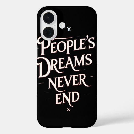 Dromen van Mensen Eindigen Nooit – Motiverende Ani Case-Mate iPhone Case (Achterkant)