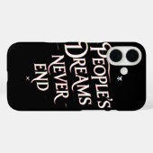Dromen van Mensen Eindigen Nooit – Motiverende Ani Case-Mate iPhone Case (Achterkant (horizontaal))