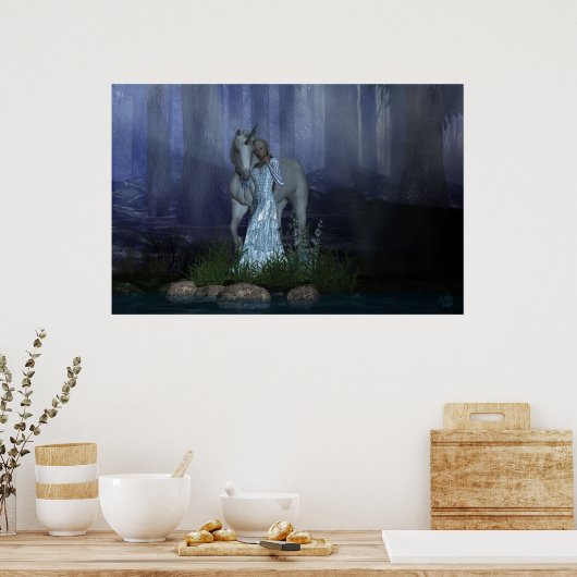 Dromen van mist poster (Keuken)