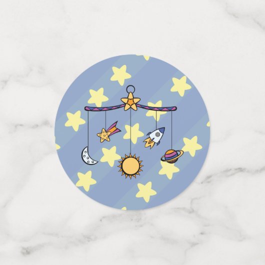 Dromen van mobiele ruimte confetti (Kleine voorkant)