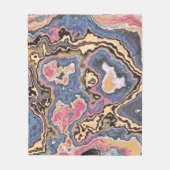 Dromen van Pastel Marmer Geode Fleece Deken (Voorkant)