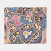 Dromen van Pastel Marmer Geode Fleece Deken (Voorkant (Horizontaal))