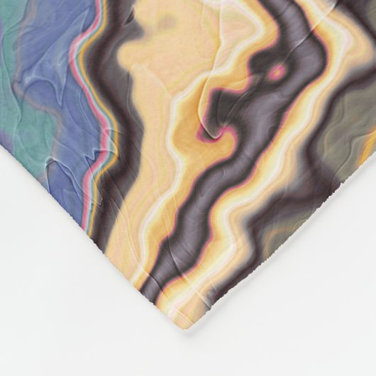 Dromen van Pastel Marmer Geode Fleece Deken (Hoek)