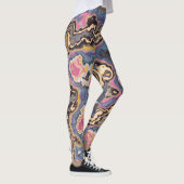 Dromen van Pastel Marmer Geode Leggings (Rechts)