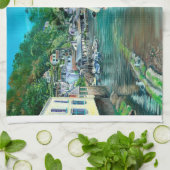 Dromen van Polperro Theedoek (Gevouwen)