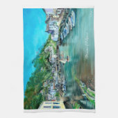 Dromen van Polperro Theedoek (Verticaal)