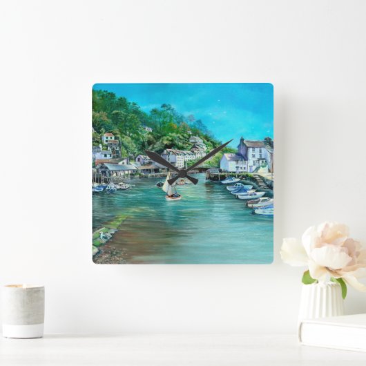 Dromen van Polperro Vierkante Klok (Huis)