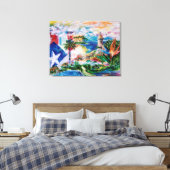 Dromen van Puerto Rico Canvas Afdruk (Insitu (Slaapkamer))