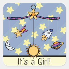 Dromen van Space Mobile Aankondiging Sticker