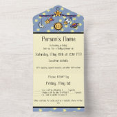 Dromen van Space Mobile All-in-One uitnodiging (Binnen)