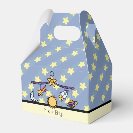 Dromen van Space Mobile Baby shower Favor Box Bedankdoosjes (Voorkant Zijde)