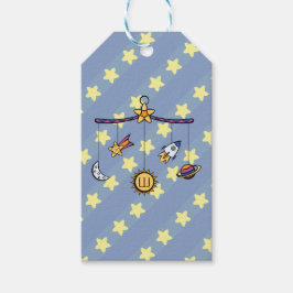 Dromen van Space Mobile Gift Label Cadeaulabel