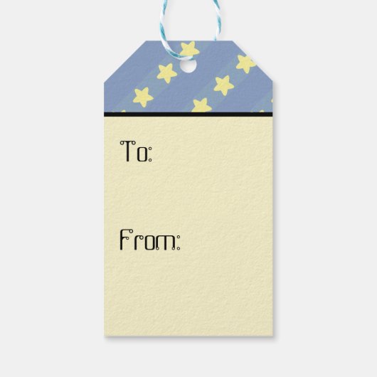 Dromen van Space Mobile Gift Label Cadeaulabel (Achterkant)