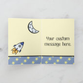 Dromen van Space Mobile Wenskaart Kaart (Binnen)