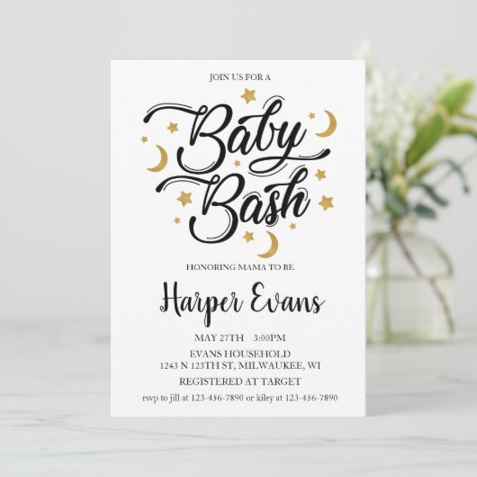 Dromen van sterren en manen kaart (Staand voorkant)