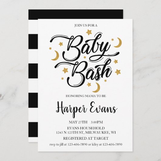 Dromen van sterren en manen kaart (Voorkant / Achterkant)