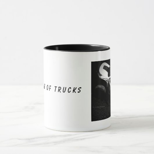 Dromen van vrachtwagens mok (Midden)