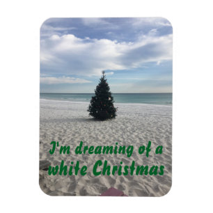 Dromen van White Christmas Beach Florida Vakantie Magneet