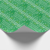 Dromen van Whitewater Christmas Green Rafters Cadeaupapier (Hoek)