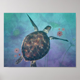 Dromen van Zeeen schildpadden Poster